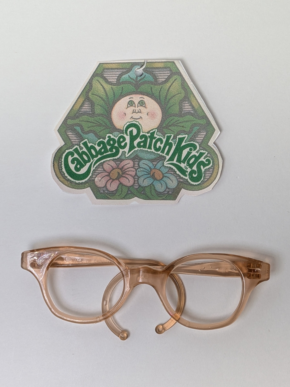 Cabbage Patch Kids Doll Original Eye Glasses Pink/Rose Made in Canada
Vintage